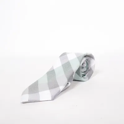 Cravate (Gris, Blanc, Vert) de Mondo