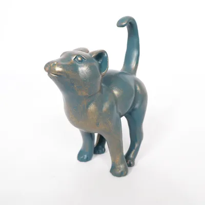 Figurine en porcelaine (Noir, Or)