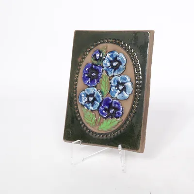 Plaque murale (Bleu, Vert, Beige) de Njie