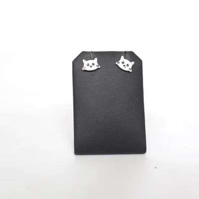 Boucles d'oreilles (Blanc) Métal inconnu