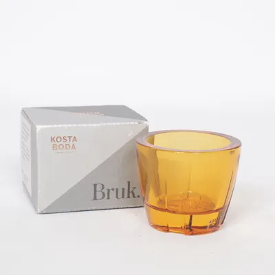 Bougeoir  (Bruk Votive Holder Rusty Orange) de Kosta Boda