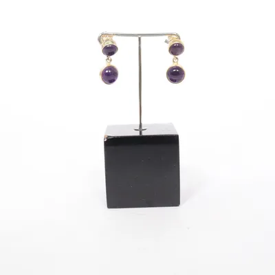 Øreringe (Lilla, Guld) Ukendt metal