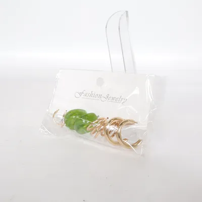 Boucles d'oreilles (Or, Vert) de Fashion Jewelry Métal inconnu