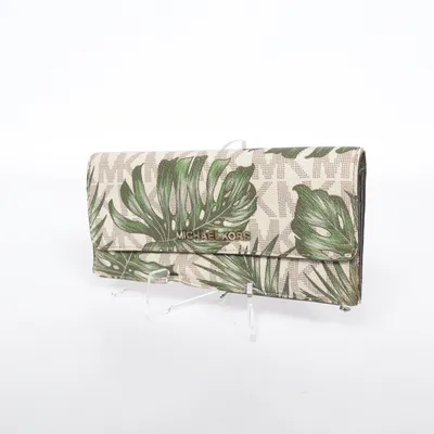 Portefeuille (Beige, Vert) de Michael Kors