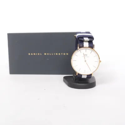 Armbåndsur (Blå, Hvid) fra Daniel Wellington