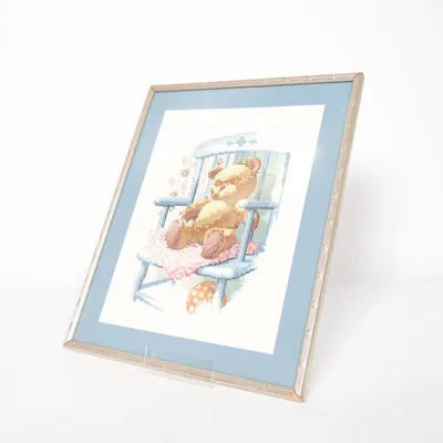 Embroidered wall hanging