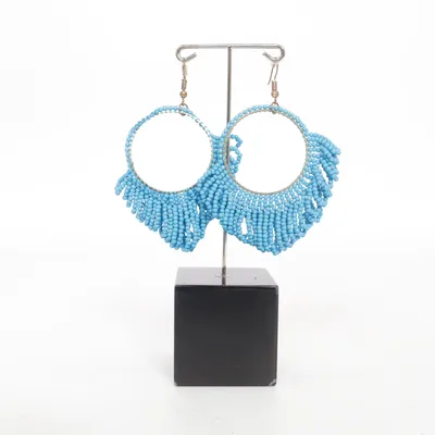 Oorbellen (Goud, Blauw) Plastic