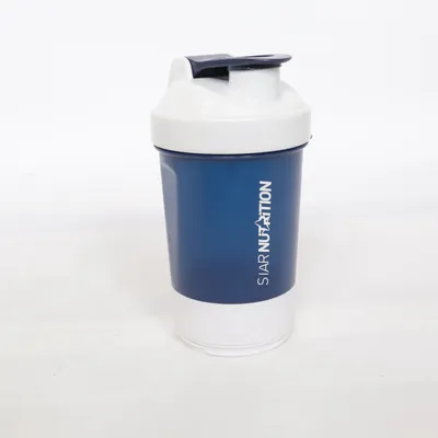 Protein shaker (Blå, Hvid) fra Star Nutrition
