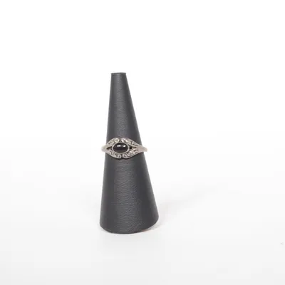 Bague (Argent, Noir) Métal inconnu