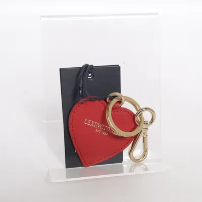 Sleutelhanger (Leather Key Holder, Bag Charm, Heart, Väskdekoration) van Lexington