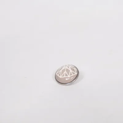 Pin (Beige, White) from Amsterdam Noosa Unknown metal