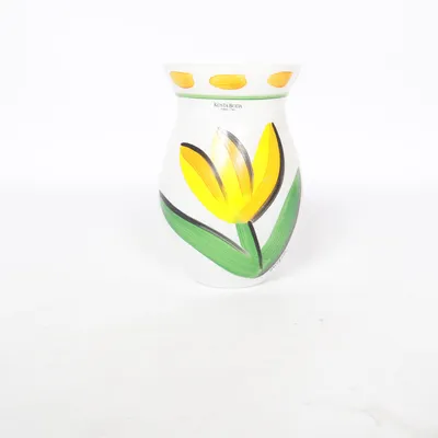 Vase (White, Multicolored) from Kosta Boda