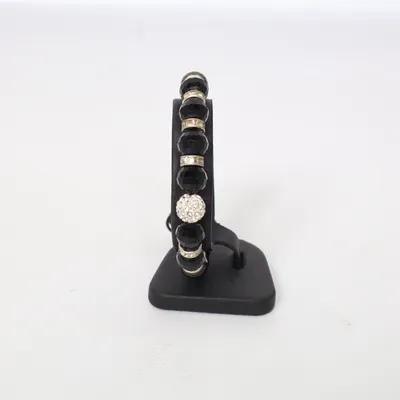 Armband (Zilver, Zwart) Onbekend materiaal