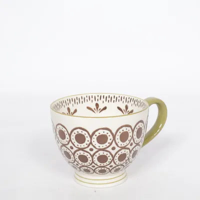 Mug (White, Green) from Bloomingville