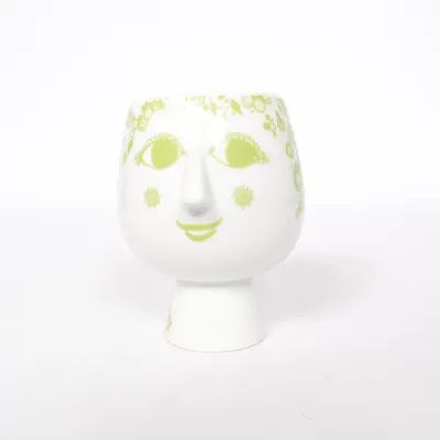 Vaas (Wit, Groen) van Bjørn Wiinblad