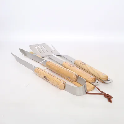 Barbeque bestek (Zilver, Beige) van Esschert'S Garden