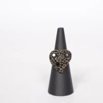 Ring (Goud, Zwart) van Pilgrim Onbekend materiaal