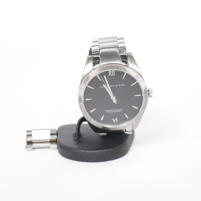 Armbanduhr (Silber, Schwarz) von Kapten & Son