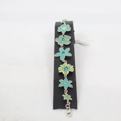 Bracelet (Green, Silver, Multicolored) from Pilgrim Unknown metal