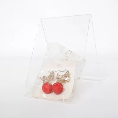 Ohrringe (Rot, Gold) von Fashion Jewelry Unbekanntes Metall