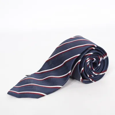 Krawatte (Blau, Rot, Weiß) von Riley Polyester