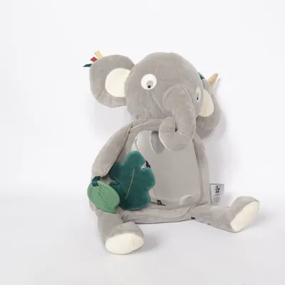 Zacht speeltje (Grijs, Groen) van Sebra Katoen, Gerecycled polyester