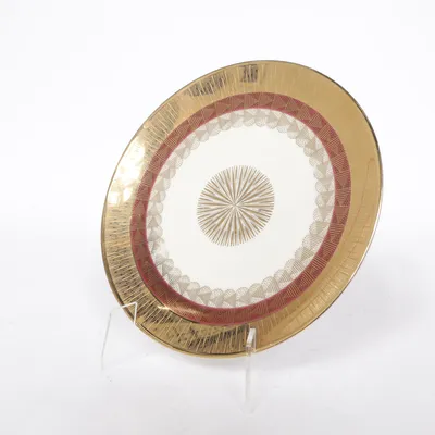Assiette (Blanc, Or, Multicolore) de Winterling