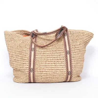 Beach bag (Beige) from Beck Söndergaard Polyester