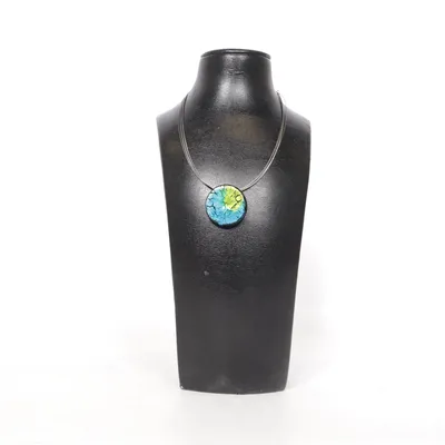 Halsband (Blå, Grön, Svart) Okänd metall, Plast