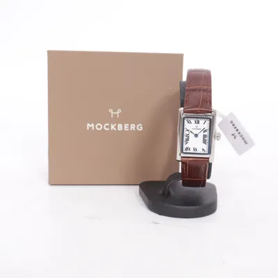 Wristwatch (Timeless Brown Leather Silver WatchMB0248) from Mockberg