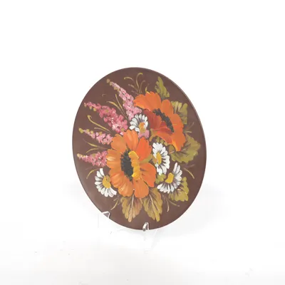 Väggtallrik (Brun, Flerfärgad) från Mitterteich Bavaria