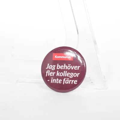 Pin (Rød) fra Kommunal Rustfritstål