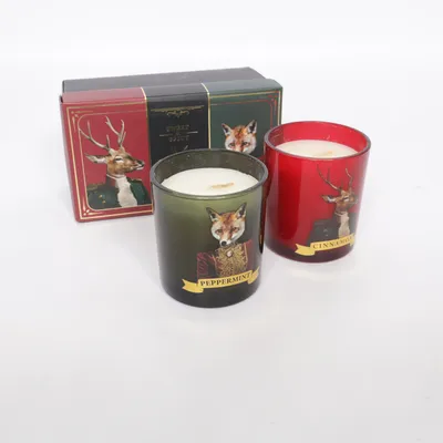 Duftlys (Hvid, Rød) fra Scented Candle