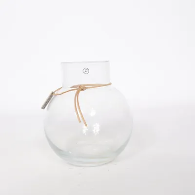 Vase (Transparent, Beige) fra Ernst
