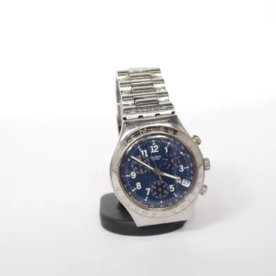 Armbåndsur (Sølv, Blå) fra Swatch Irony