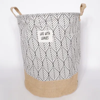 Vasketøjskurv (Hvid, Sort, Beige)