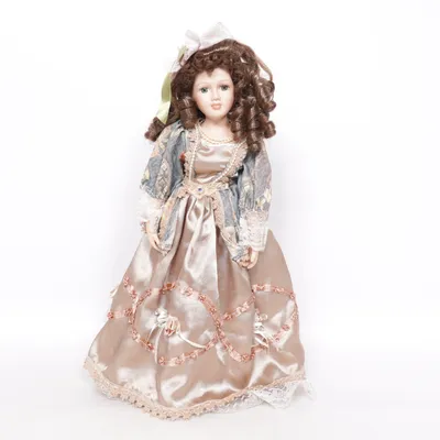 Porslinsdocka (Beige, Blå, Vit)