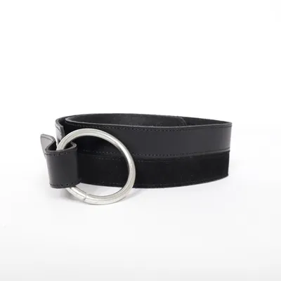 Bälte (Pcnoa Leather Waist Belt) från Pieces Accessories Skinn, Mocka