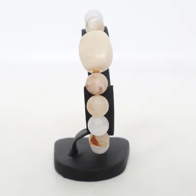 Armband (Vit, Beige) från Pilgrim Okänd metall