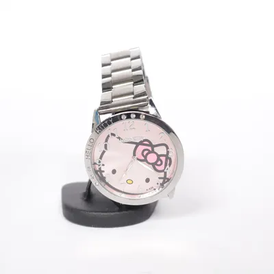 Wristwatch (Silver, Pink) from Hello Kitty by Sanrio