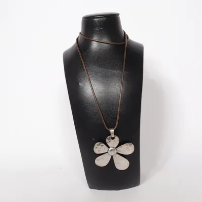Collier (Argent, Marron) Métal inconnu