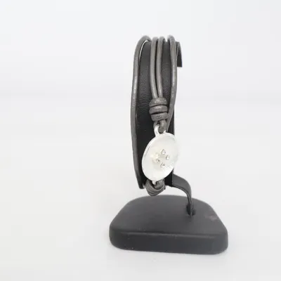 Bracelet (Black) from The Moshi Unknown metal, Leather