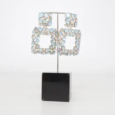 Earrings (Blue) Unknown metal