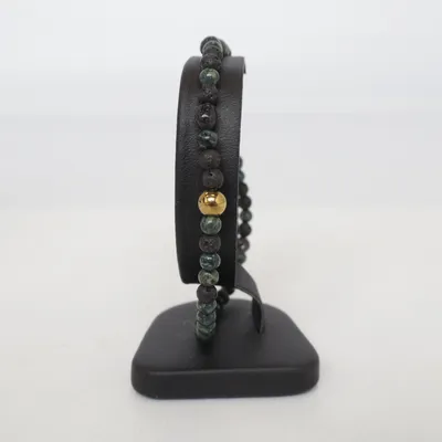 Armband (Zwart, Goud) Onbekend materiaal