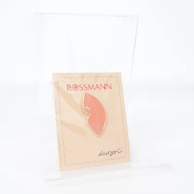 Brooch (Red) from Rossmann Unknown metal
