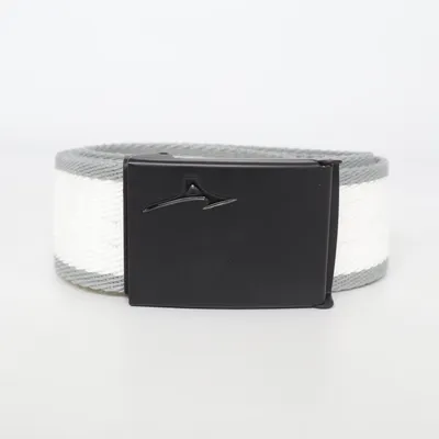 Belt (White, Gray) from Mizuno