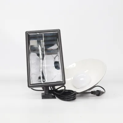 Solcellelampe (Hvid, Sort)