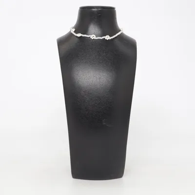 Halskette (Weiß, Gold) von Sumsum Unbekanntes Metall