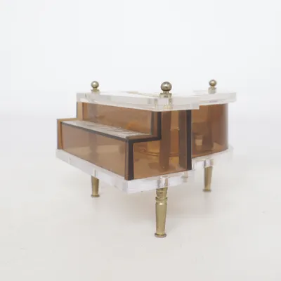 Boîte à musique (Transparent, Or)