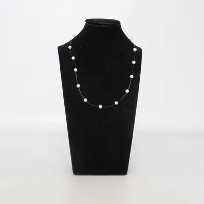 Ketting (Pärlhalsband med spänne i 14K guld) Goud, Plastic